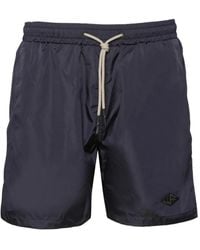 Low Brand - Logo-Patch Drawstring Swim Shorts - Lyst