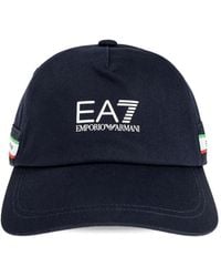 EA7 - Baseballkappe Mit Logo-Print - Lyst