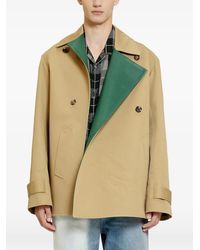 Loewe - Double-Breasted Trench Coat - Lyst