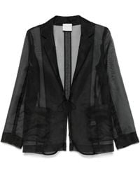 Forte Forte - Sheer Silk Jacket With Tailored Silhouette - Lyst