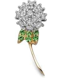 Loquet London - Dandelion Wish Diamond And Tsavorite Charm - Lyst