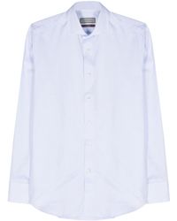 Canali - Textured Cotton Shirt - Lyst