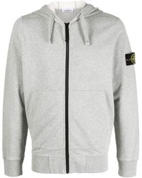 Stone Island - Compass-patch Zip-up Hoodie - Lyst