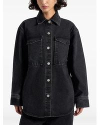 Manière De Voir - Oversized Denim Shirt - Lyst