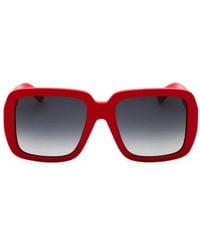 Moschino - Lunettes De Soleil Carrées À Monture Oversize - Lyst