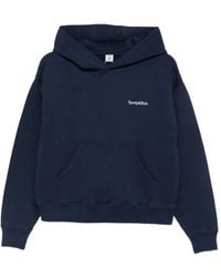 Sporty & Rich - Logo-Embroidered Pouch-Pocket Hoodie - Lyst