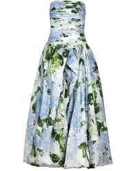 Aje. - Behold Floral-Print Strapless Dress - Lyst