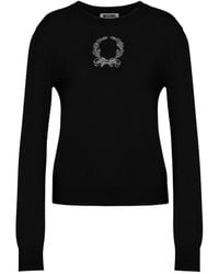 Moschino - Laurel Crown Wool Blend Sweater - Lyst