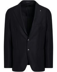 Tagliatore - Virgin Wool Single-Breasted Blazer - Lyst