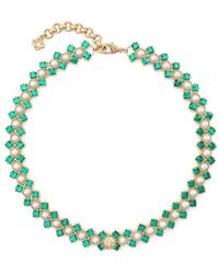 Casablancabrand - Crystal And Pearl-embellished Princess Necklace - Lyst