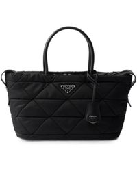 Prada - Padded Re-Nylon Medium Tote Bag - Lyst