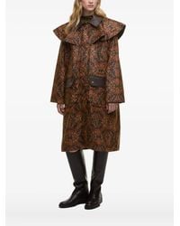 FARM Rio - Luana Ruffled-Collar Patterned Coat - Lyst