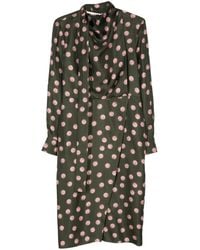 Fendi - Printed Silk Dress - Lyst