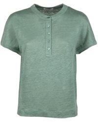 Kangra - Button Short-Sleeve T-Shirt - Lyst