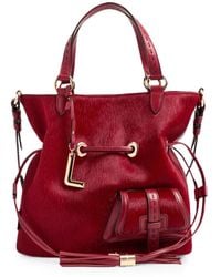 Lancel - Medium Premier Flirt Leather-Tassel Bucket Bag - Lyst