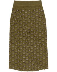 Maliparmi - Textured Patterned Skirt - Lyst