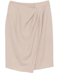 SIMONA CORSELLINI - Draped Wrap-Style Mini Skirt - Lyst