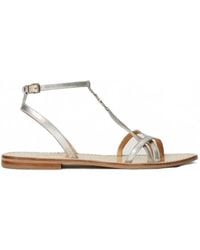 Twinset - Logo-Plaque Strappy Sandals - Lyst