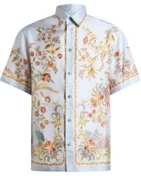 Etro - Camisa De Seda Con Fauna Y Flora Estampadas - Lyst