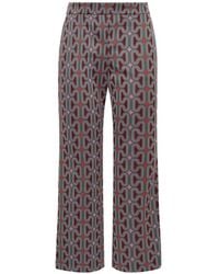 Maliparmi - Chain-Motif Flared Trousers - Lyst