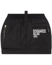 DSquared² - Minirock Mit Logo-Print - Lyst