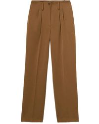 Brooks Brothers - Wide-Leg Pleated Trousers - Lyst