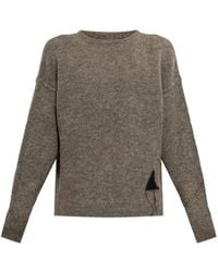 ROA - Logo-Detail Mohair-Blend Sweater - Lyst