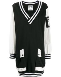 Moschino Kleid im Bomberjacken-Look - Schwarz