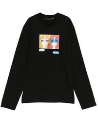 Pushbutton - Graphic-Print Long-Sleeve T-Shirt - Lyst
