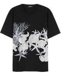 Versace - T-Shirt mit grafischem Print - Lyst