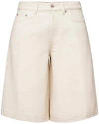 DRYKORN - None Logo-Patch Denim Shorts - Lyst