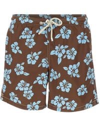 MC2 Saint Barth - Lighting Tiki Hibiscus-Print Swim Shorts - Lyst