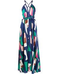 Ba&sh - Goomy Geometric-print Maxi Dress - Lyst