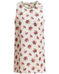Essentiel Antwerp - Floral-Print Embellished Mini Dress - Lyst