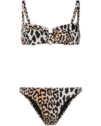 Reina Olga - Brigitte Leopard Print Bikini - Lyst