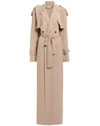 Elie Saab - Double-Breasted Silk Trench Coat - Lyst