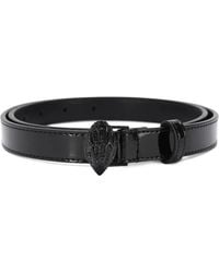 Kurt Geiger - Eagle Head Gürtel Aus Lackleder - Lyst