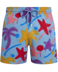 Vilebrequin - X Palm Angels Costume Da Bagno Spray Paint - Lyst
