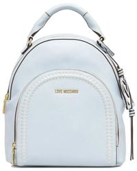 Love Moschino - Stitch-Detail Logo Backpack - Lyst