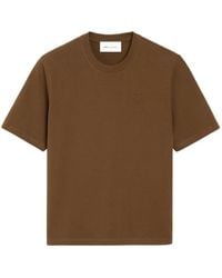 Ami Paris - Cotton T-Shirt With Embossed Ami De Coeur - Lyst