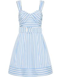 Rebecca Vallance - Ava Stripe-print Minidress - Lyst