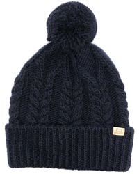 Woolrich - Beanie Mit Zopfmuster - Lyst