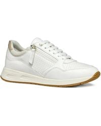 Geox - Bulmya Zip-Detail Perforated Sneakers - Lyst
