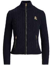 Ralph Lauren - Cable Knit Jacket - Lyst