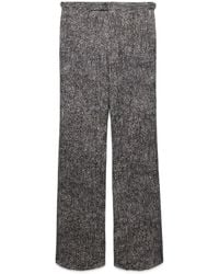Prada - Printed Cotton Gabardine Pants - Lyst