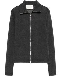Song For The Mute - Zip Knitted Sweater - Lyst