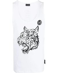 Philipp Plein - Tiger-Print Tank Top - Lyst