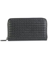 Bottega Veneta Cartera entretejida - Gris