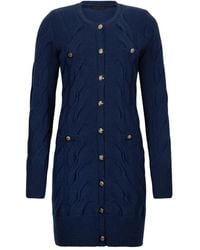 Liu Jo - Cable-Knit Buttoned Dress - Lyst
