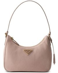 Prada - Mini-Sac En Cuir Nubuck Et Saffiano Re-Edition 2005 - Lyst